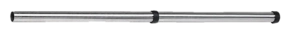 Verlengbuis, 2-delig, aluminium, Ø 36 mm, 1000 mm
